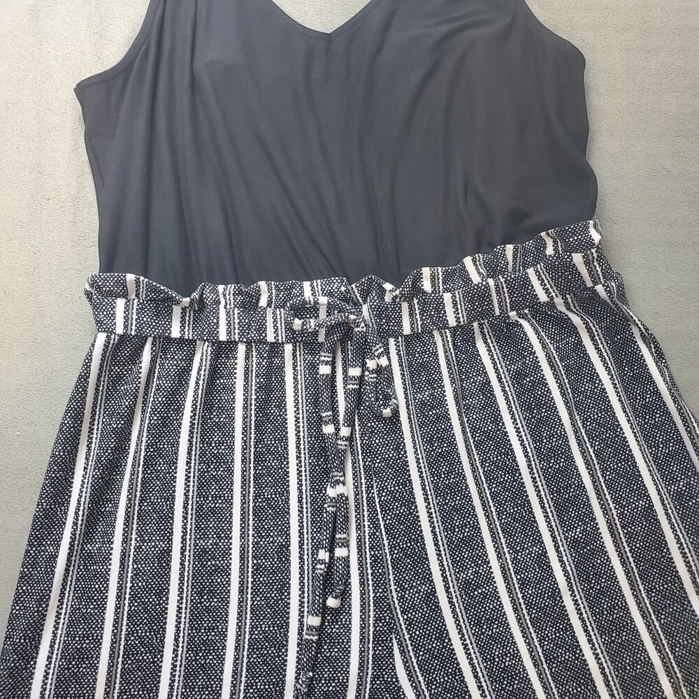 No Boundaries Shorts Women's Large 11-13 Black & White Easy Pull-Up Silver Rings - Picture 3 of 12